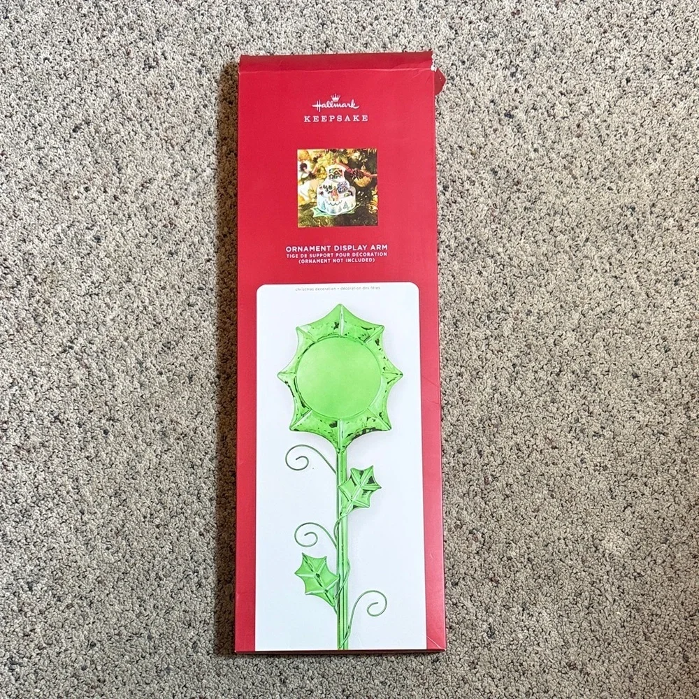 Hallmark Keepsake Ornament Display Arm - Green Leaf Design NIB